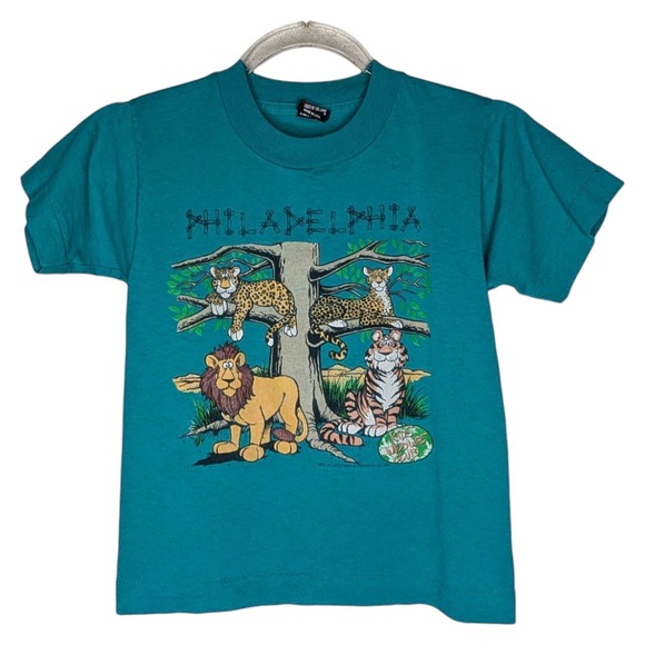 Other - Vintage 1994 Philadelphia Zoo Childrens T Shirt 6-8 Best Kids‎ Wild Life Club